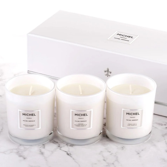 Michel Germain Other - Michel Germain Scented France Soy Candle Set Of 3 New In Sealed Box 3oz/140g ea